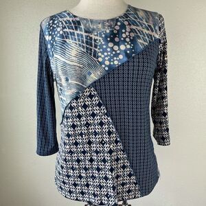 NWT Jessica Max Three Quarter Sleeve Top Size M